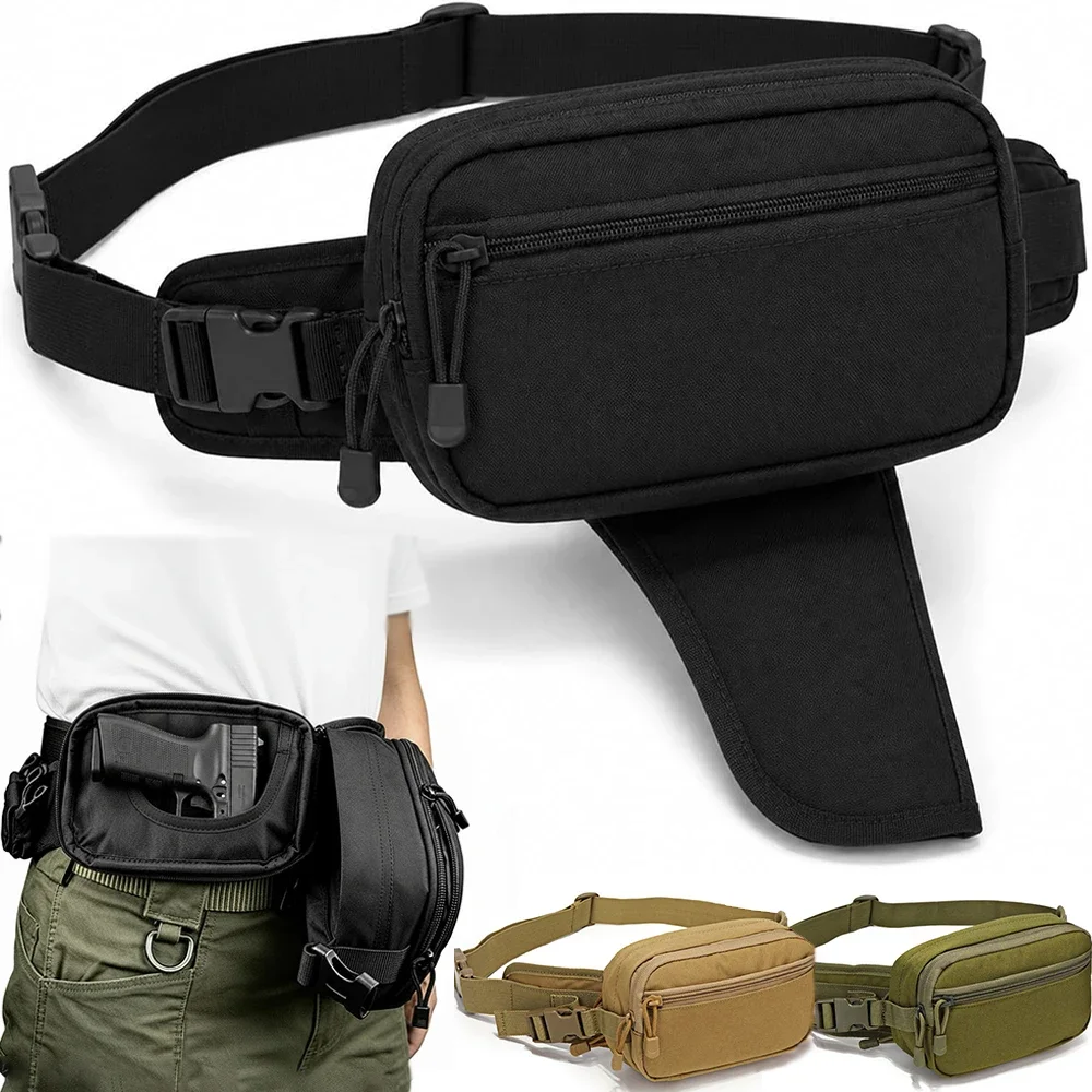 Edc Carry Pocket Pouch - Concealed Carry Fanny Pack with Pistol