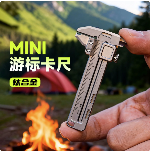 Mini Titanium Alloy Vernier Ca - Edc Car Carry 评论和价格
