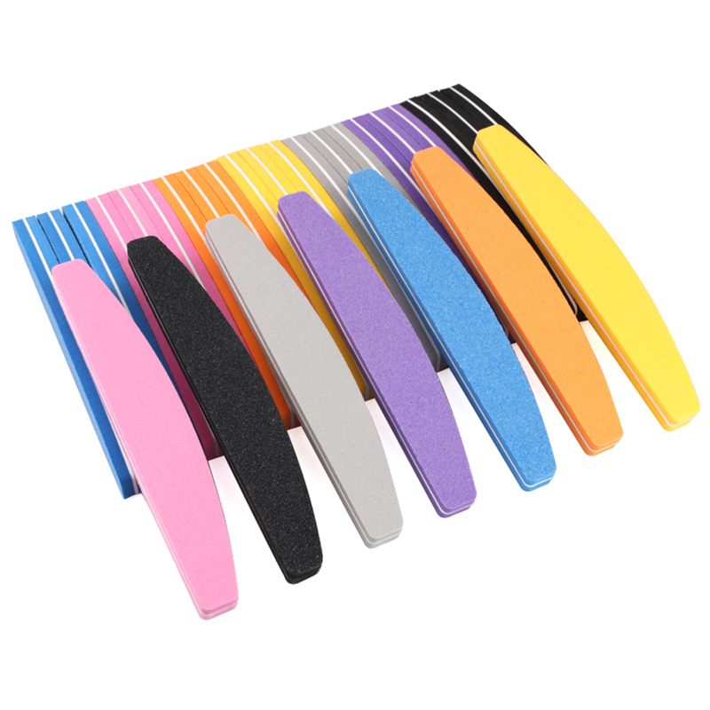 10/50Pcs Boat Sponge Nail File - Nail File Titanium 评论和价格