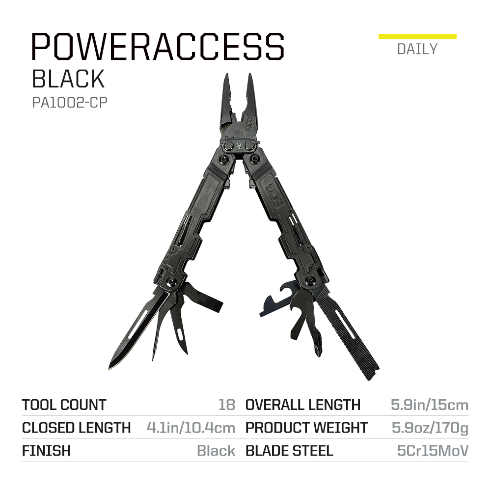 SOG PowerAccess 18 in 1 Pocket - Edc Carry Pliers 评论和价格