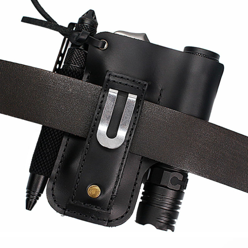EDC Leather Flashlight Tool Ho - Edc Carry Holster 评论和价格