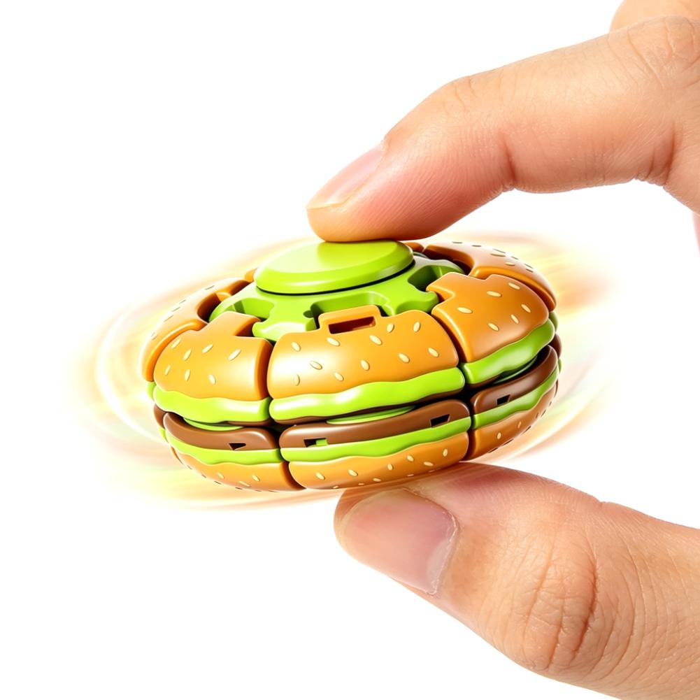 Burger Fidget Spinner Toy 3D H - Fidget Spinner Bearing 评论和价格