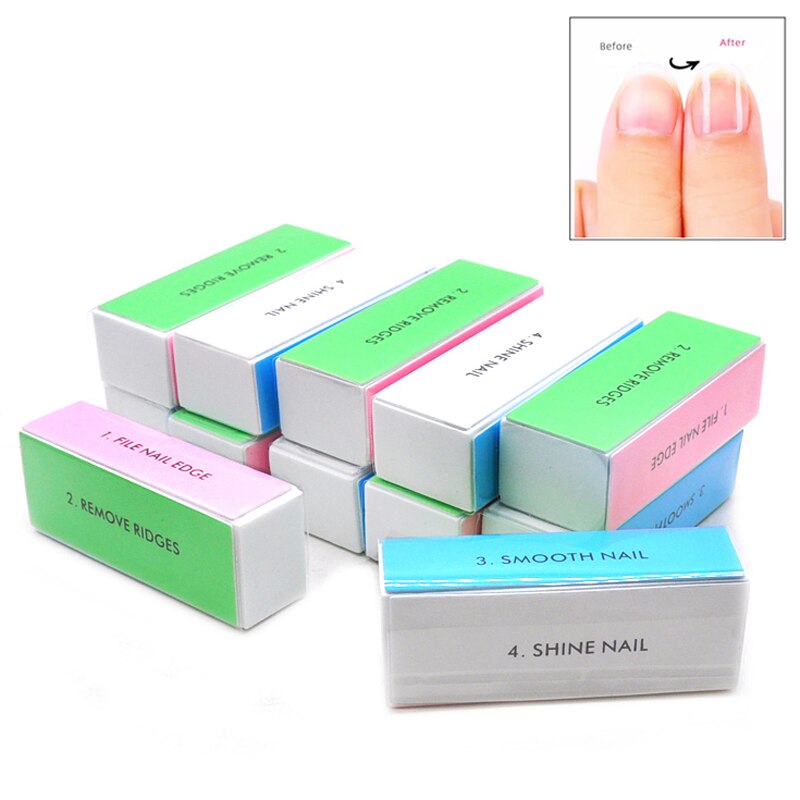 5pcs  Colorful Buffing Block 4 - Nail File Titanium 评论和价格