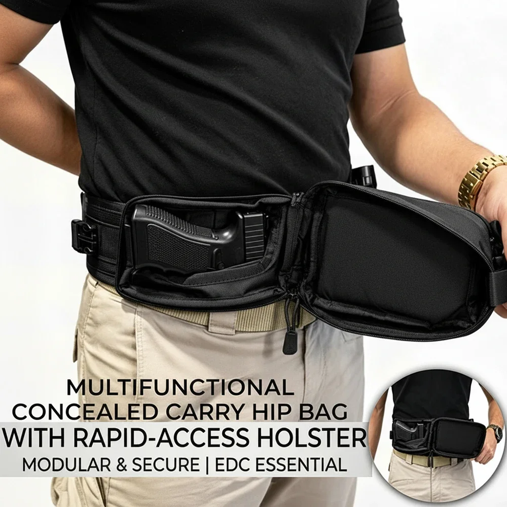 Concealed Carry Fanny Pack wit - Edc Carry Pocket Pouch 评论和价格
