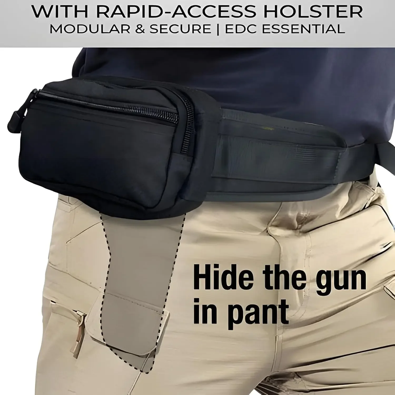 Concealed Carry Fanny Pack wit - Edc Carry Pocket Pouch 评论和价格