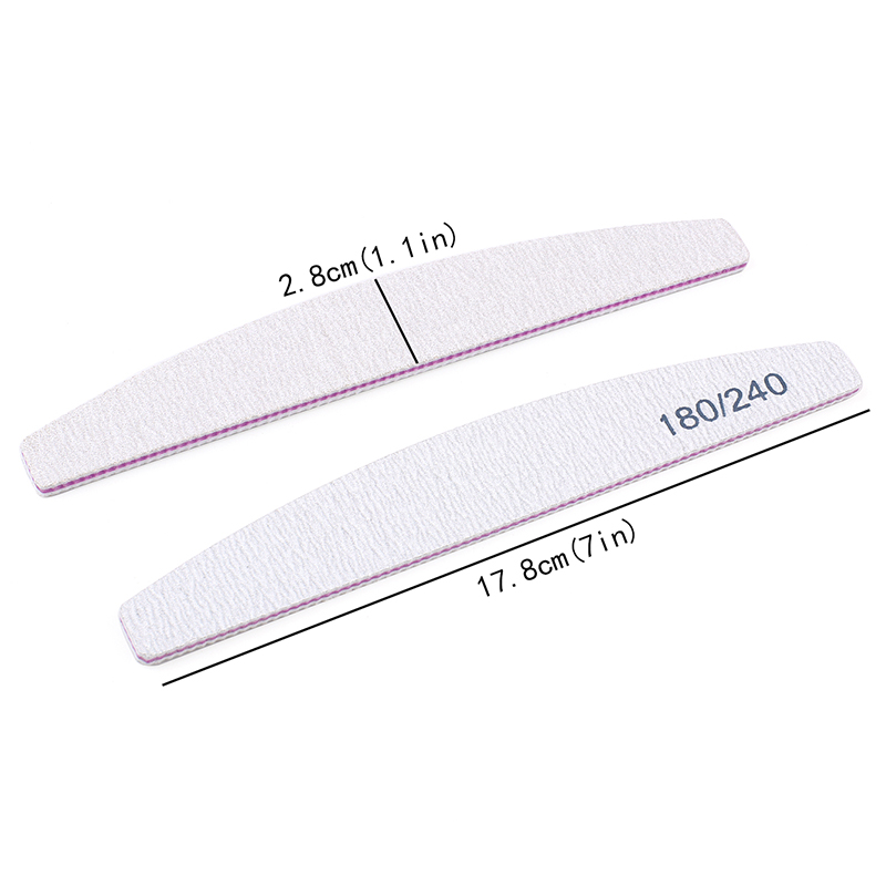 10Pcs Double Sided Nail Files  - Nail File Titanium 评论和价格