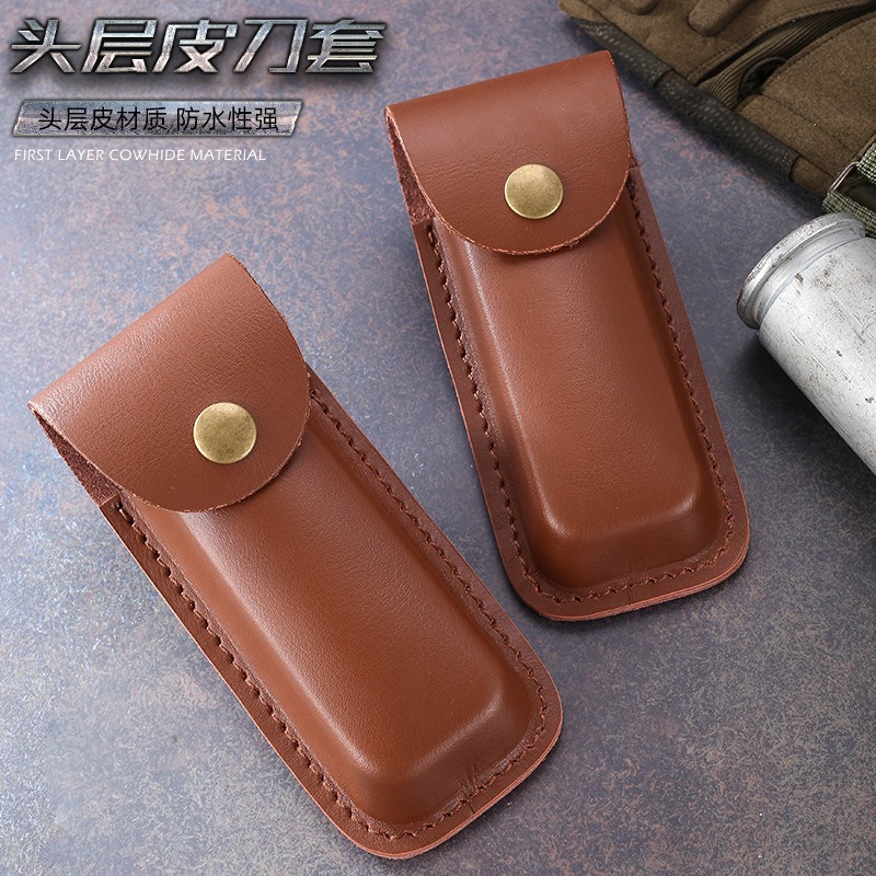 Genuine Leather Knife Sheath f - Edc Carry Belt Leather 评论和价格
