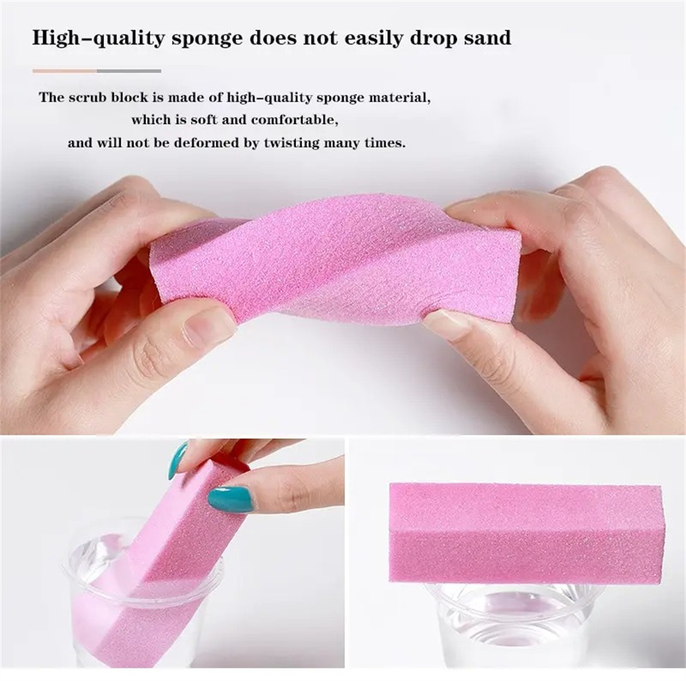 10Pcs Sponge Buffer Block Set  - Nail File Titanium 评论和价格